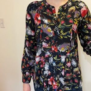 J.Crew Silk Print Top Size Small Top